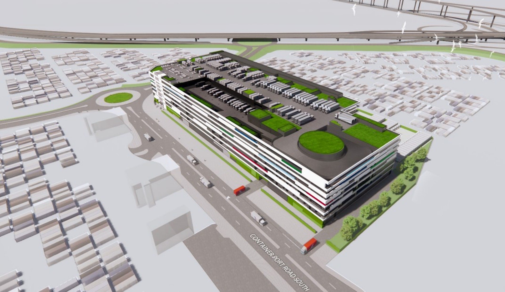 Logistics Center, Greening